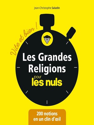 cover image of Les grandes religions pour les Nuls--Vite et bien